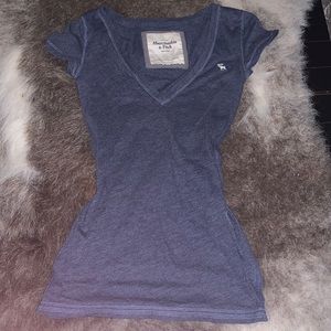 Abercrombie & Fitch tee shirt top blue
